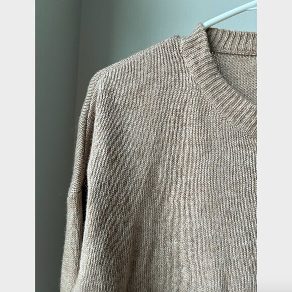 Madewell Light Brown Ayres Wide-Sleeve Pullover Sweater - Size XXS - Picture 6 of 13